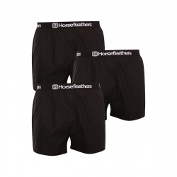 Horsefeathers 3PACK pánské trenky Frazier black (AM096A) M