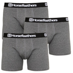 Horsefeathers 3PACK pánské boxerky Dynasty heather antracite (AM067B) XL