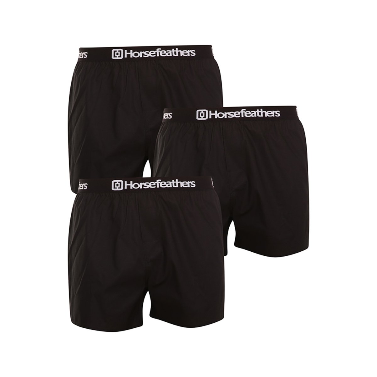 Horsefeathers 3PACK pánské trenky Frazier black (AM096A) L