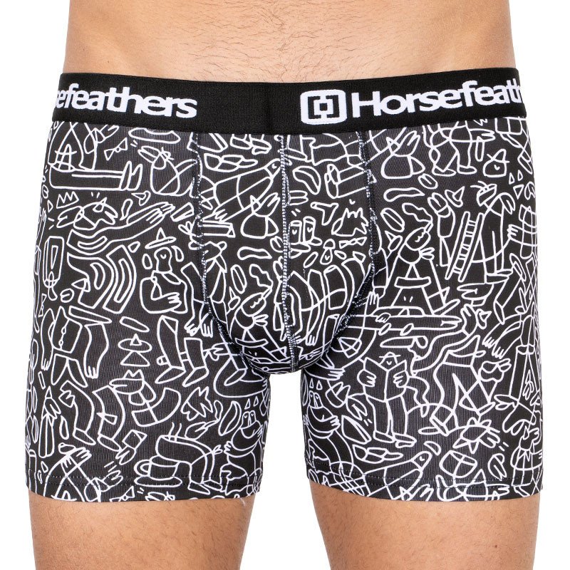 Horsefeathers Pánské boxerky Sidney doodle (AM070C) S