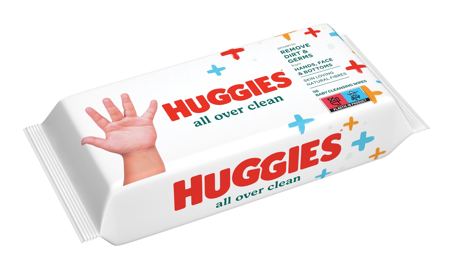 Huggies Single All Over Clean vlhčené ubrousky 56 ks