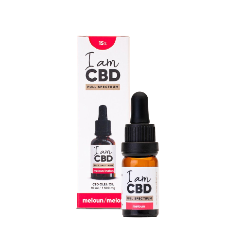 I AM CBD Full Spectrum CBD olej 15% s melounovou příchutí 10 ml