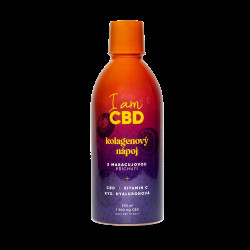 I AM CBD Kolagenový nápoj s CBD, vitamínem C a kys. hyaluronovou s maracujovou příchutí 500 ml