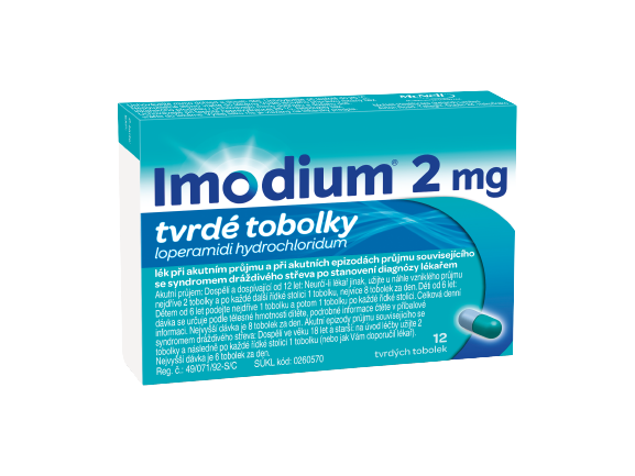 IMODIUM 2 mg 12 tobolek