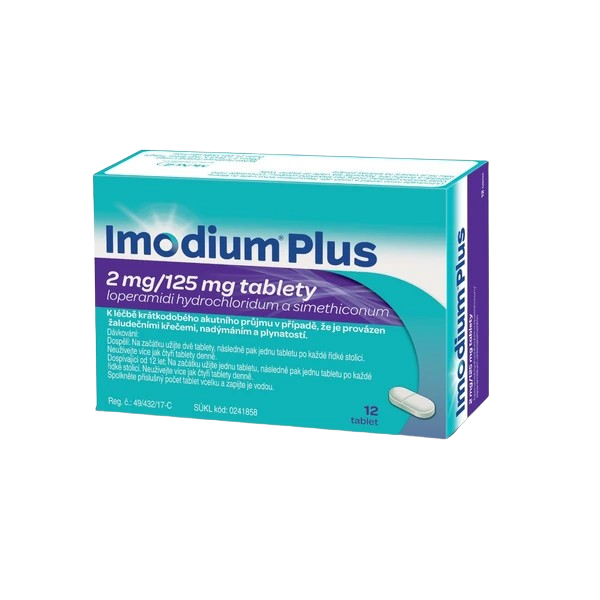 IMODIUM Plus 2 mg/125mg 12 tablet