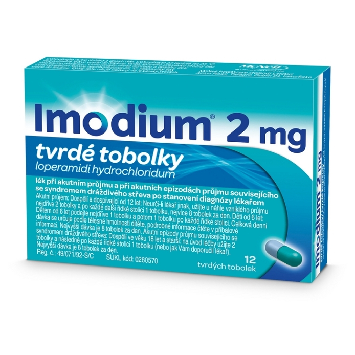 IMODIUM® 2 mg tvrdé tobolky 12 kusů