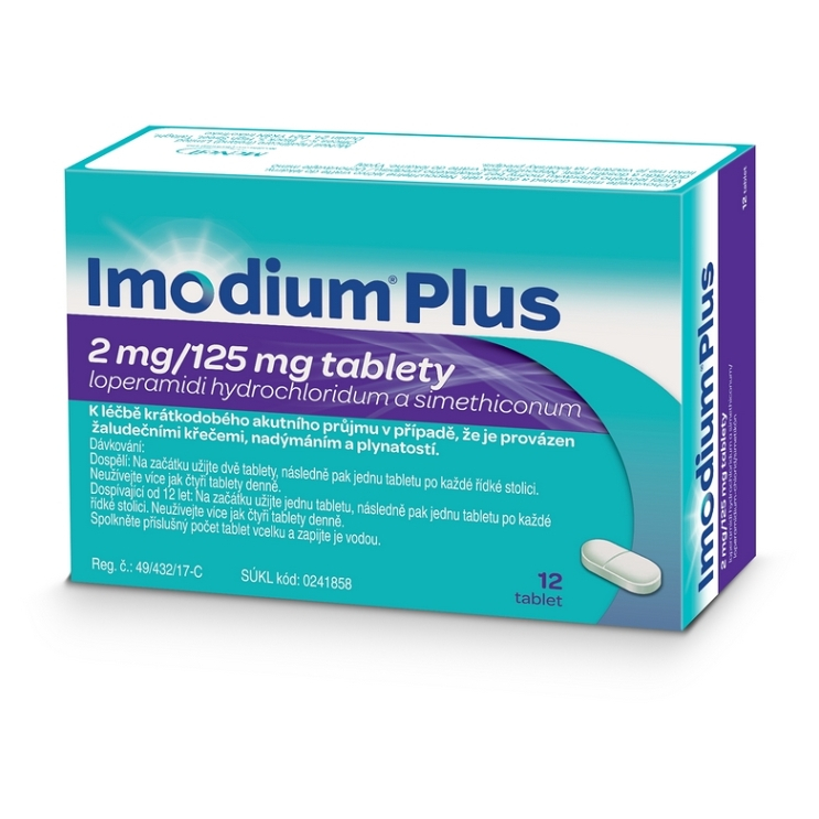 IMODIUM® Plus 2 mg/125 mg tablety