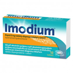 IMODIUM® Rapid 2 mg tablety dispergovatelné v ústech 12 ks