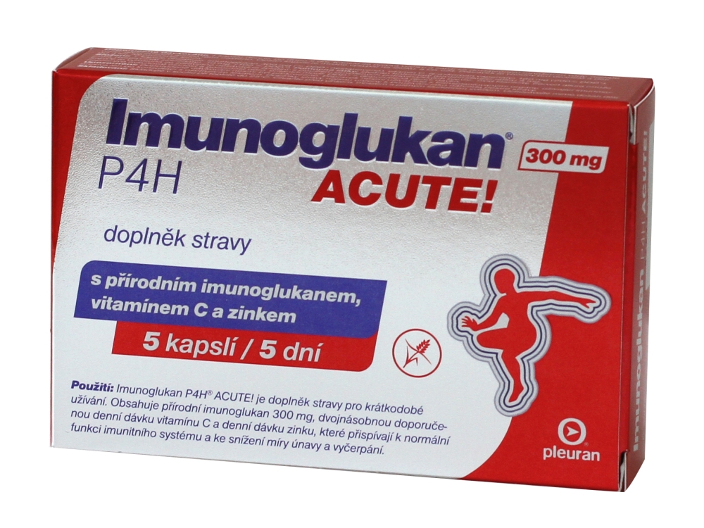 IMUNOGLUKAN P4H ACUTE! 300 mg 5 kapslí