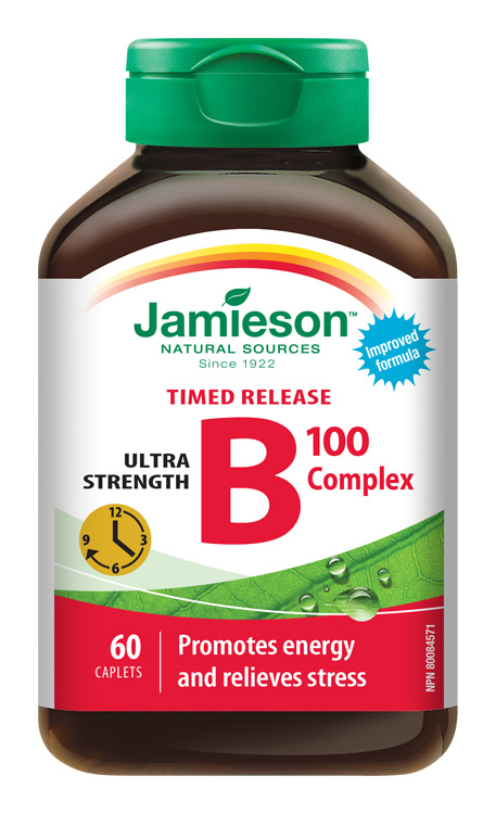 JAMIESON B-komplex 100 mg s postupným uvolňováním 60 tablet