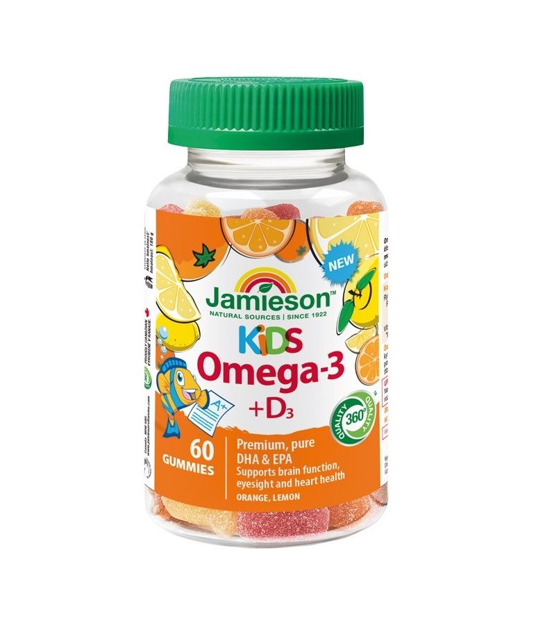 Jamieson Omega-3 Kids Gummies 60 želatinových pastilek