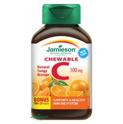 JAMIESON Vitamín C 500mg pomeranč 120 cucacích tablet