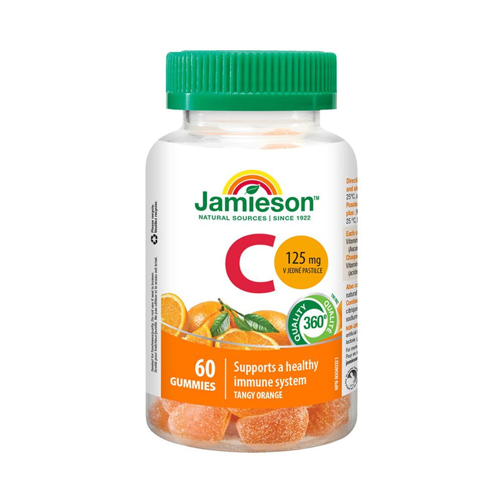 Jamieson Vitamín C Gummies příchuť pomeranč 60 pastilek