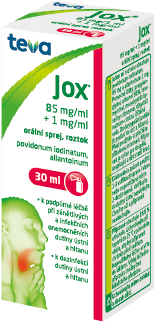 JOX 85 mg/ ml + 1mg/ ml orální sprej, roztok 30 ml