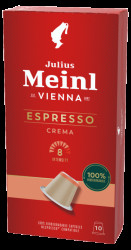 JULIUS MEINL Kompostovatelné kapsle Inspresso Espresso Crema 10 kapslí