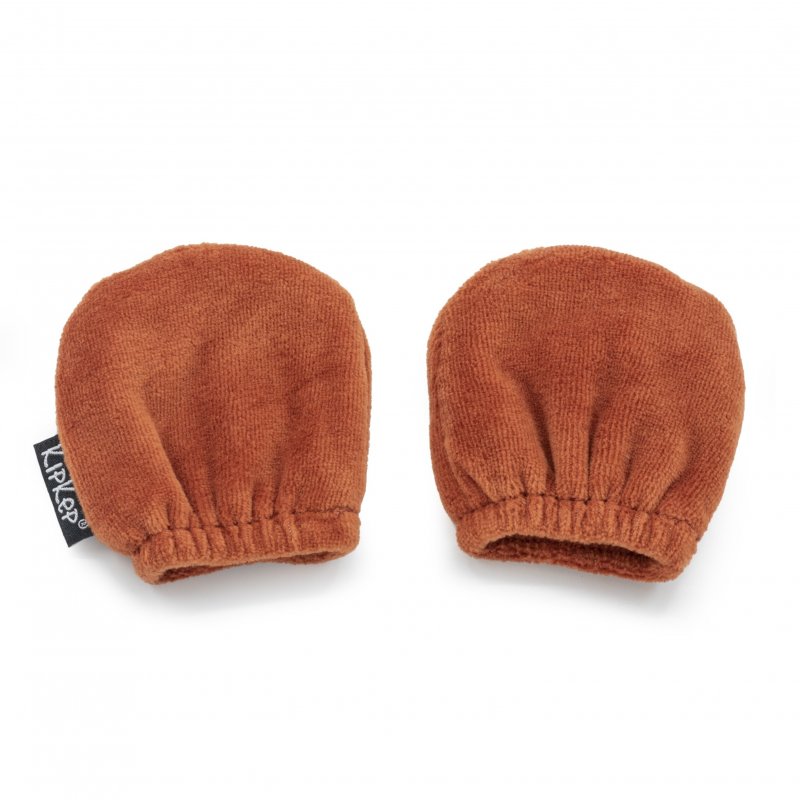 KipKep dětské rukavice proti poškrábání MITTENS Rusty Spice