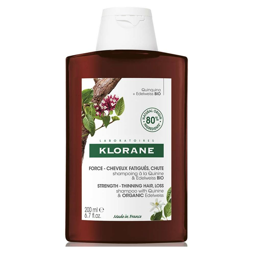 KLORANE Šampon s chininem a BIO protěží alpskou 200 ml