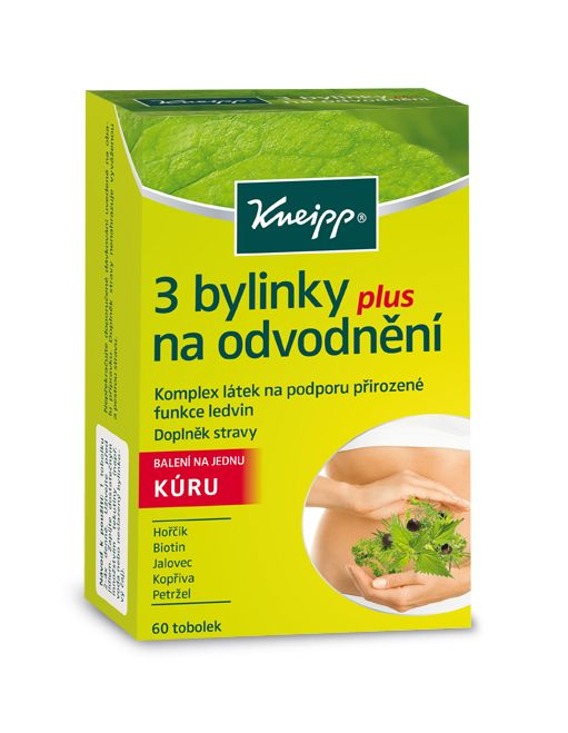 Kneipp 3 bylinky na odvodnění 60 tobolek