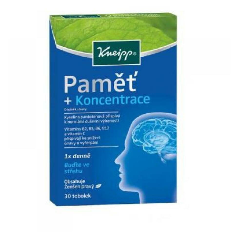 KNEIPP Pamět + Koncentrace 30 kapslí