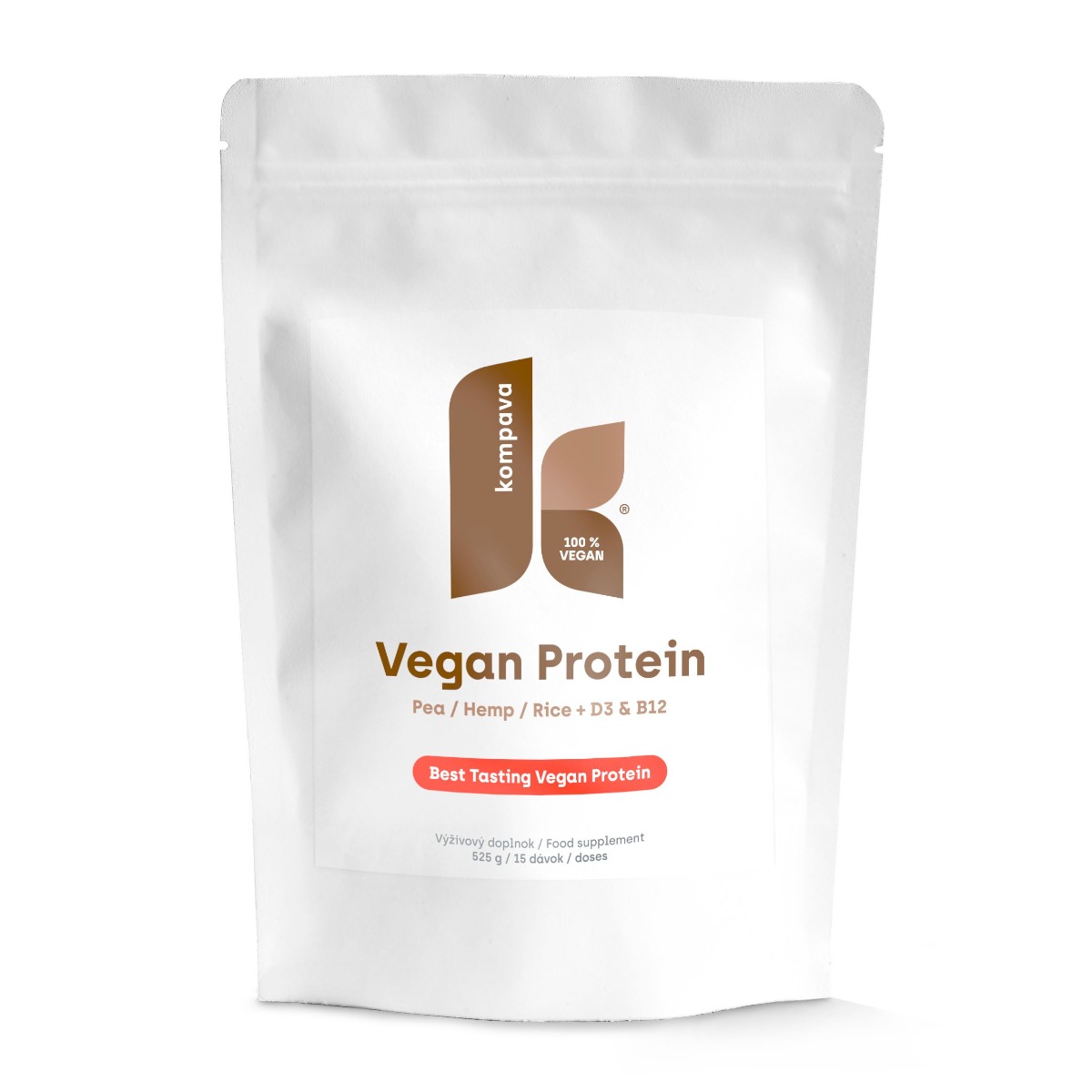 Kompava Vegan Protein čokoláda-pomeranč 525 g