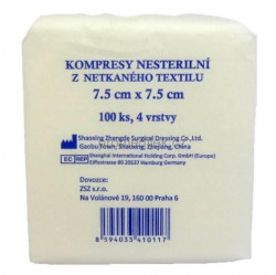 KOMPRES Netex nesterilní 4-vrstvé gázy 7.5 x 7.5 ZS 100 ks