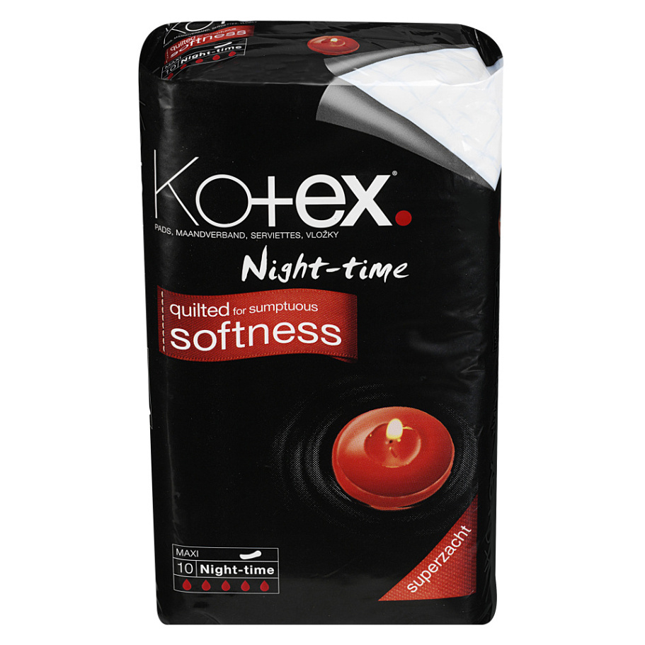 KOTEX Dámské hygienické vložky Maxi Night 10 kusů