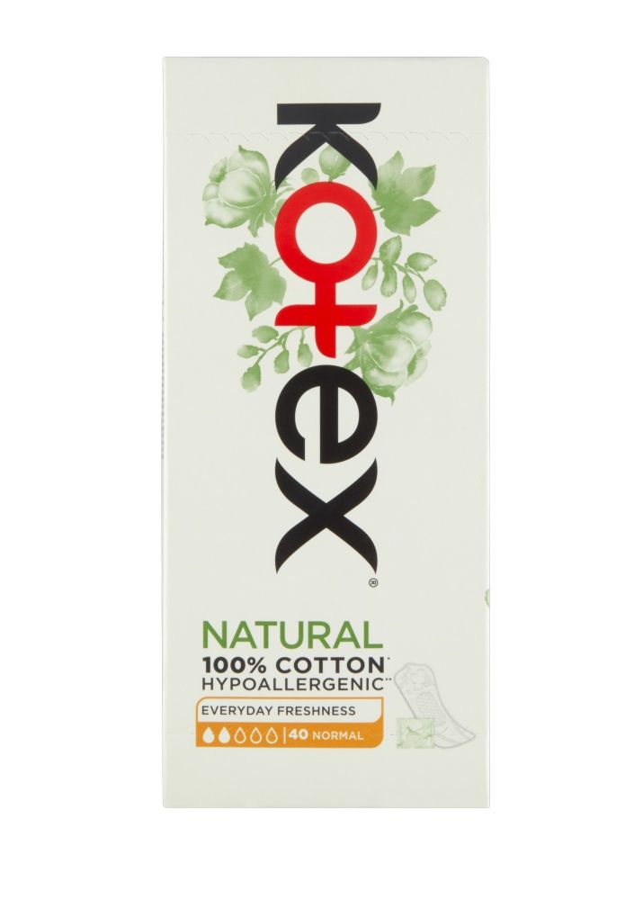 Kotex Liners NATURAL Normal slipové vložky 40 ks