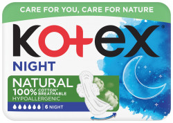 KOTEX® natural Night 6 ks