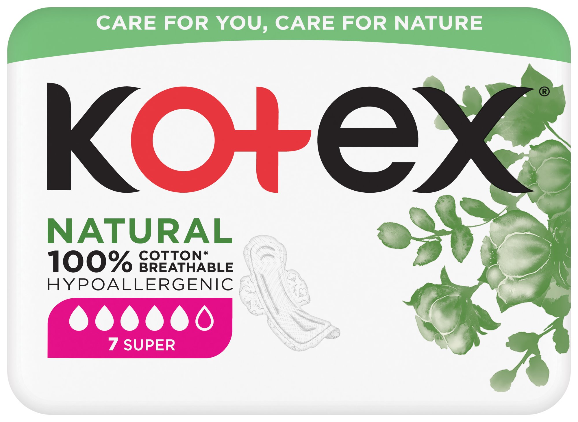 KOTEX® Natural Super 7 ks