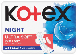 KOTEX® Ultra SOFT Night 6 ks