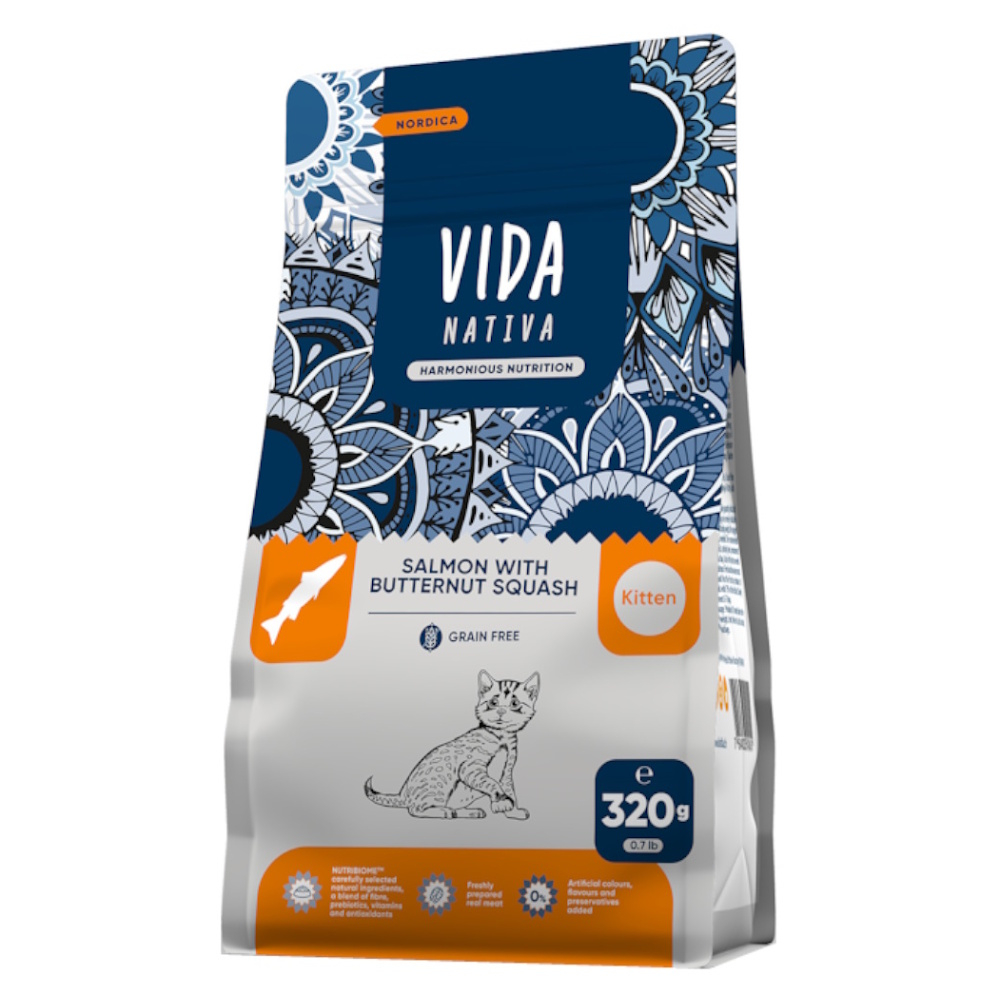 KRAFTIA Vida Nativa Kitten Nordica Salmon granule pro koťata 320 g