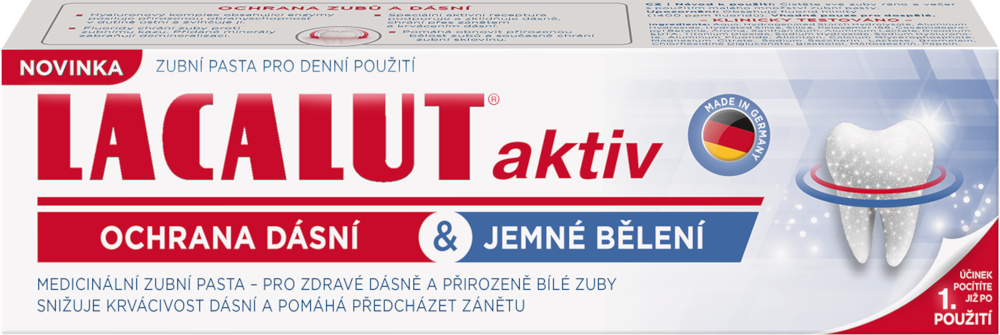 LACALUT Aktiv Ochrana dásní & jemné bělení 75 ml