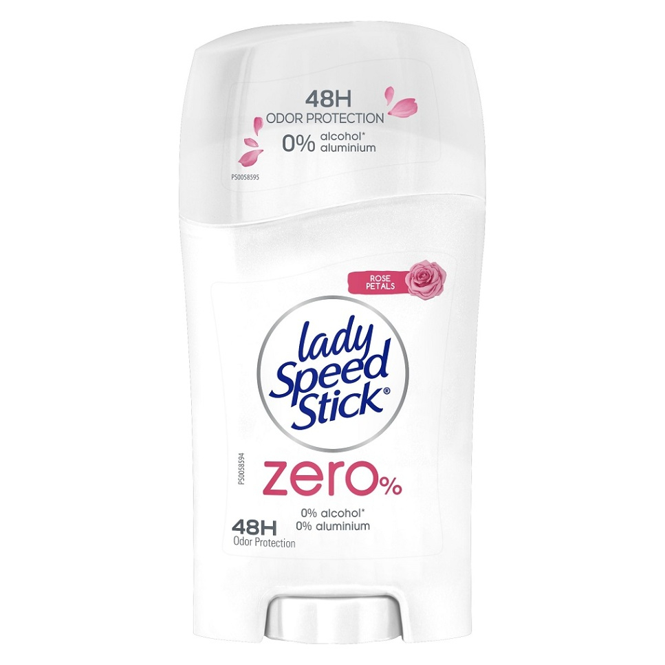 LADY SPEED STICK Zero% Dámský tuhý deodorant Rose Petals 40g