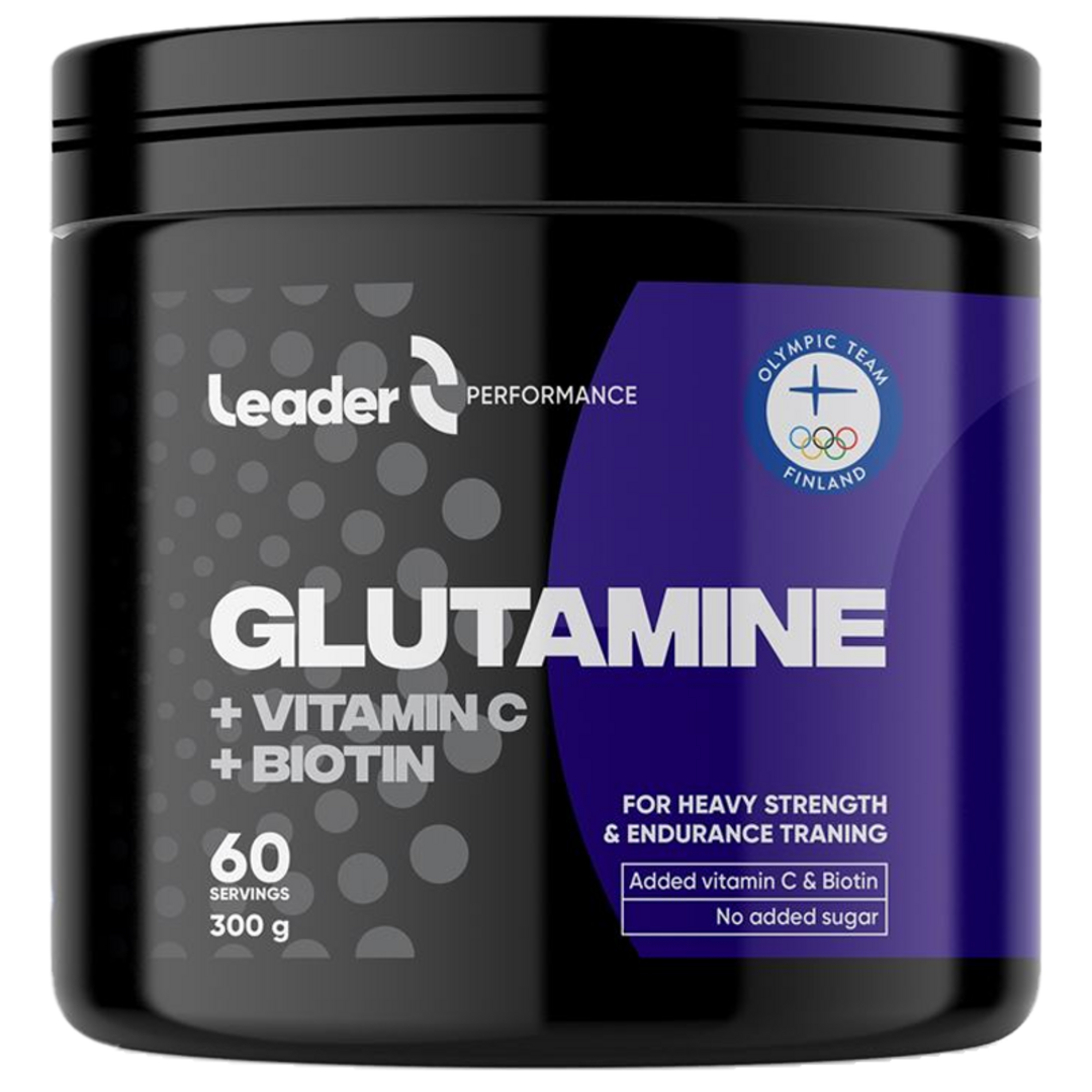 LEADER Glutamine + Vitamin C + Biotin - 300g