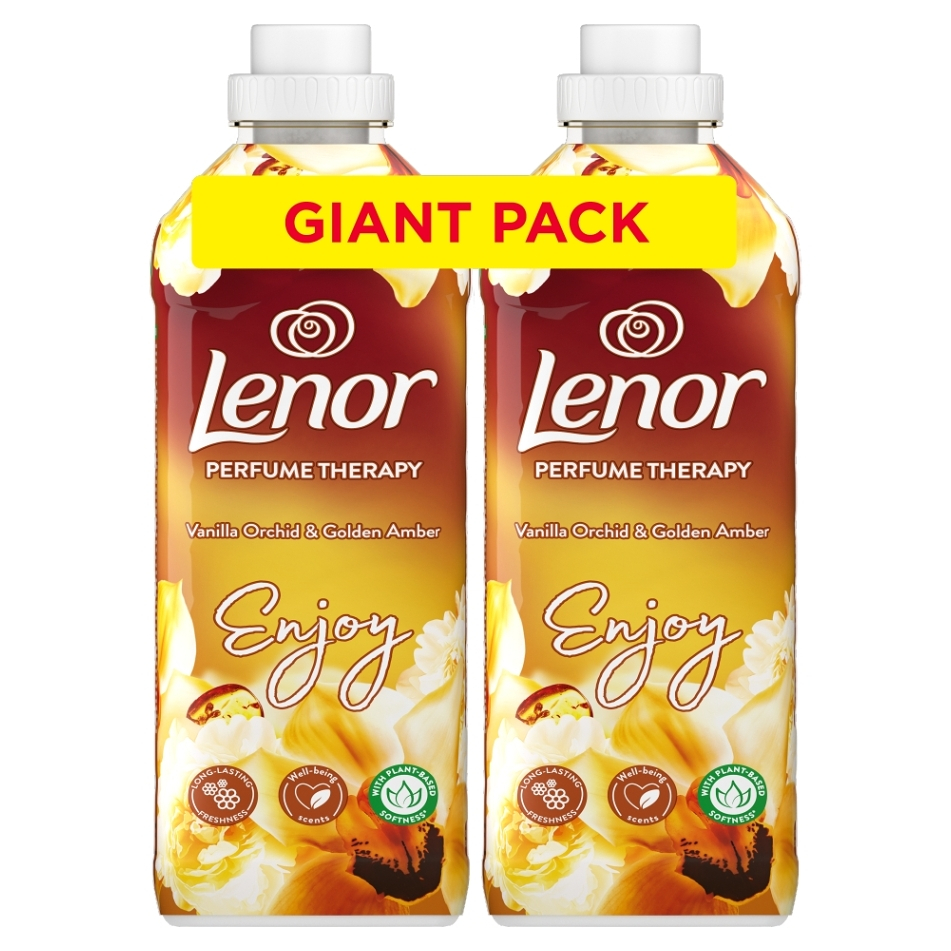 LENOR Vanilla Orchid & Golden Amber Aviváž 96 praní 2 x 1200 ml