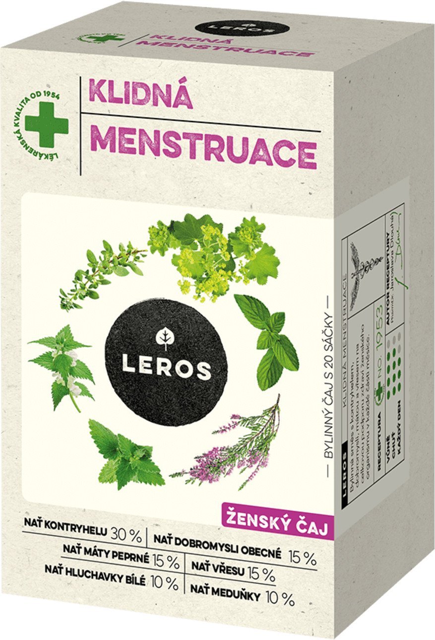 LEROS Čaj klidná menstruace 20 x 1.5 g