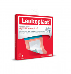 Leukoplast Leukomed Sorbact Antimikrobiální krytí 8 x 10 cm 3 ks