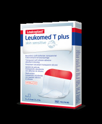 Leukoplast Leukomed T plus skin sensitive 5x7,2 cm absorpční krytí 5 ks