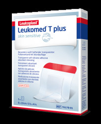 Leukoplast Leukomed T plus skin sensitive 8x10 cm absorpční krytí 5 ks