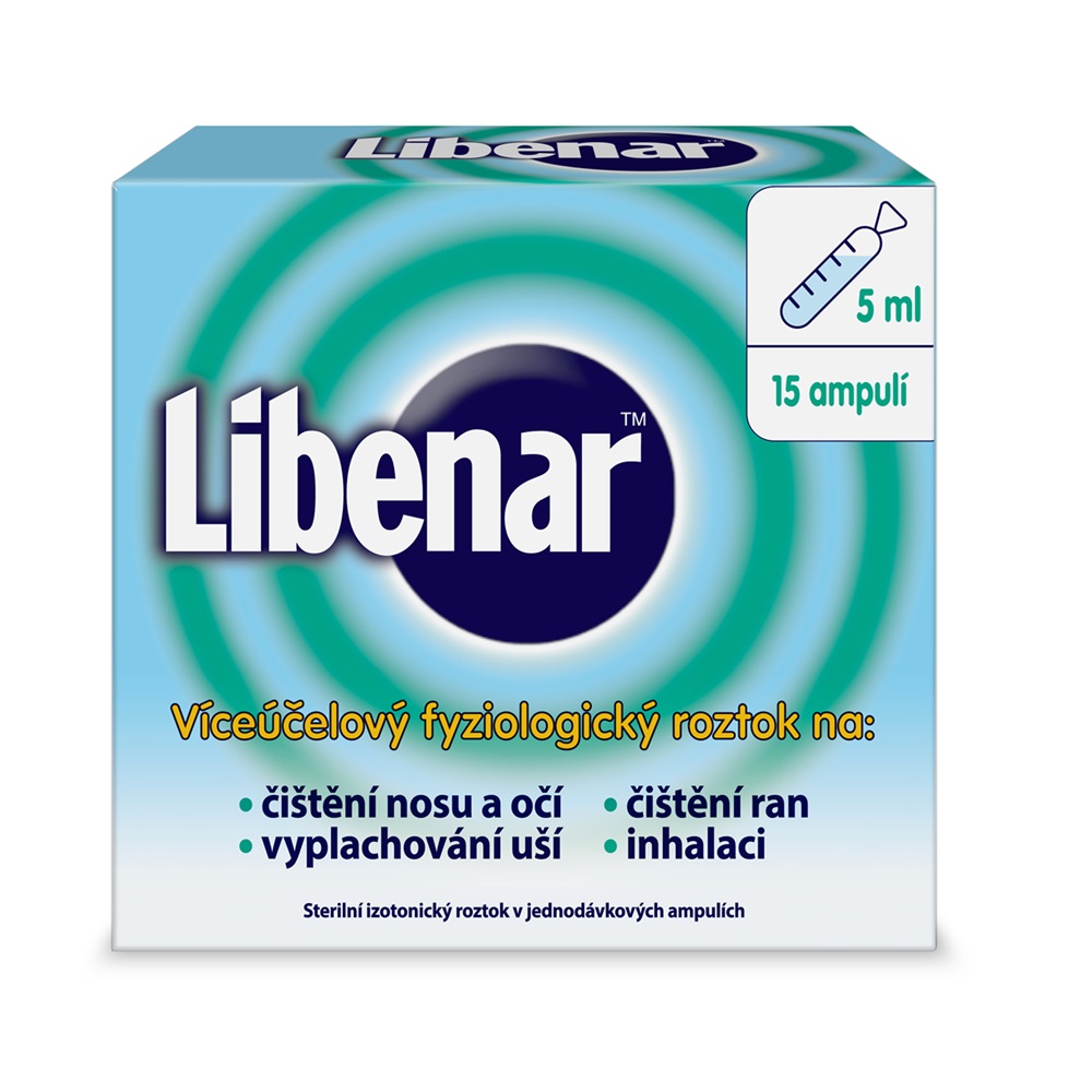 Libenar víceúčelový fyziologický roztok 15x5 ml