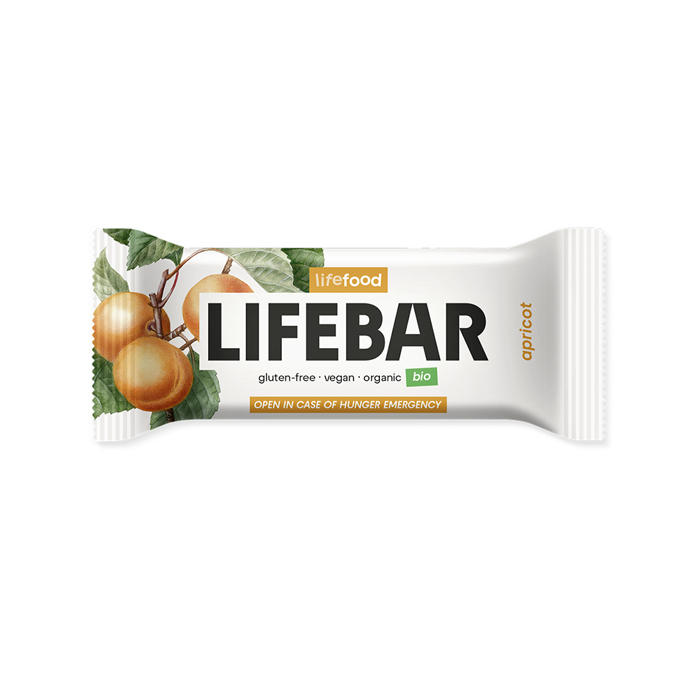 LifeFood Lifebar tyčinka meruňková RAW BIO 40 g