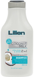 LILIEN Šampon všechny typy vlasů 2v1 Coconut Milk 350 ml