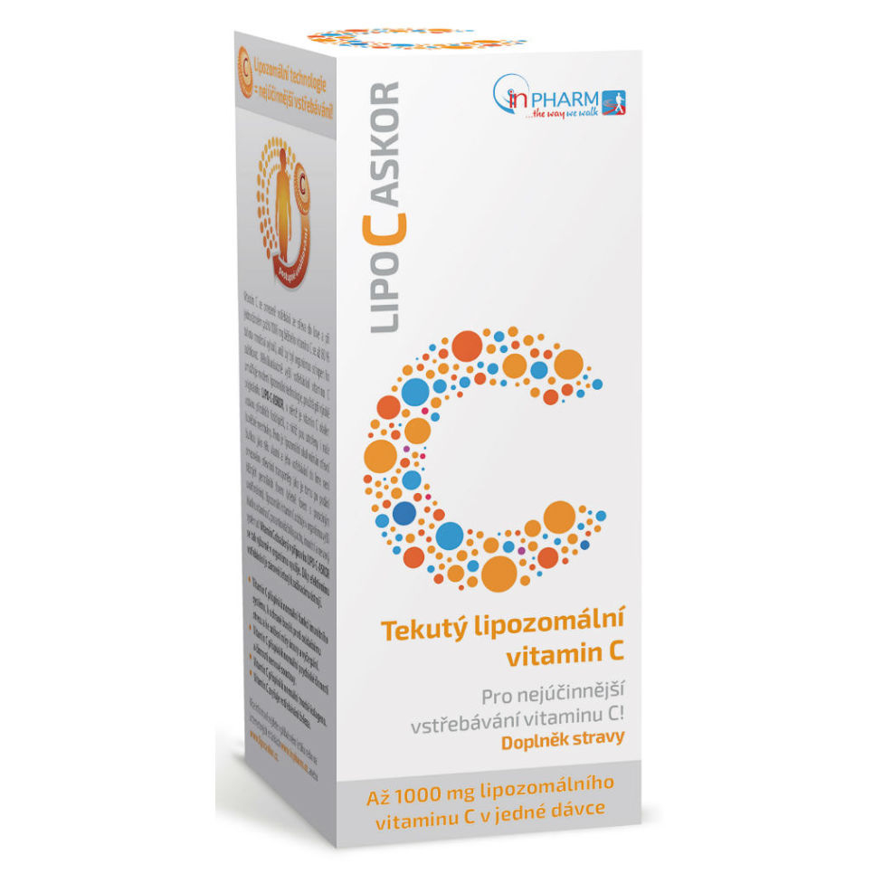 LIPO C ASKOR Tekutý lipozomální vitamín C 136 ml, poškozený obal