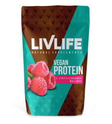 Livlife Vegan Protein s lyofilizovanou malinou 245 g