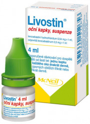 LIVOSTIN 0.5 mg/ml oční kapky 4 ml