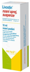 LIVOSTIN 5 mg nosní sprej suspenze 10 ml