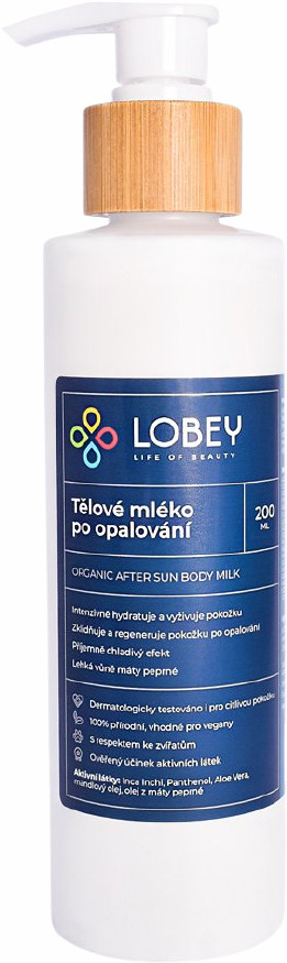 LOBEY Tělové mléko po opalování 200 ml