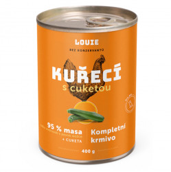 LOUIE Konzerva pro psy kuřecí s cuketou 400 g