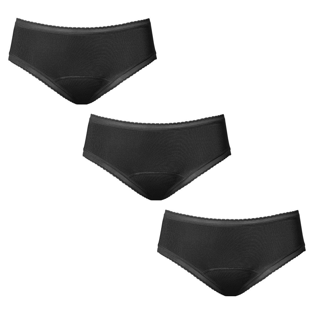 love Luna 3PACK Menstruační kalhotky  Bikini (LOVE203) L