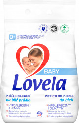 LOVELA Baby Prášek na praní na bílé prádlo 41pracích dávek, 4.1 kg